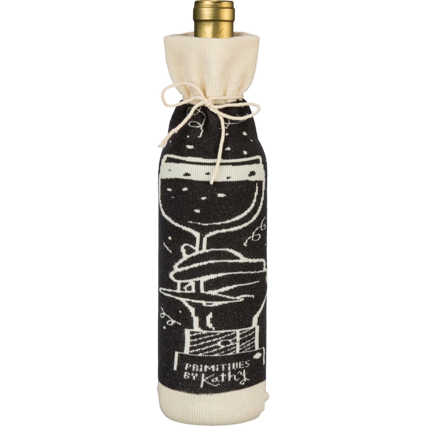 Toast The Host With The Most Knit Bottle Sock | Reusable Gift Bag for Gifting Wine