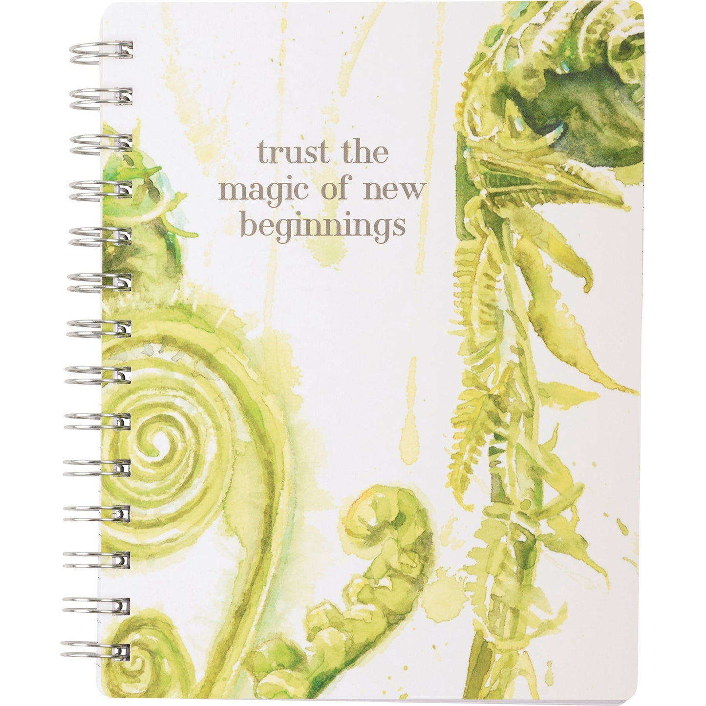 Trust Magic Of New Beginnings Spiral Notebook | Art on Both Sides | 5.75" x 7.50" | 120 Lined Pages