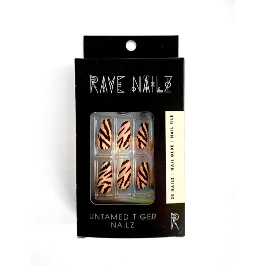 Untamed Tiger Nailz | Press On Nail Kit Includes 24 Nails