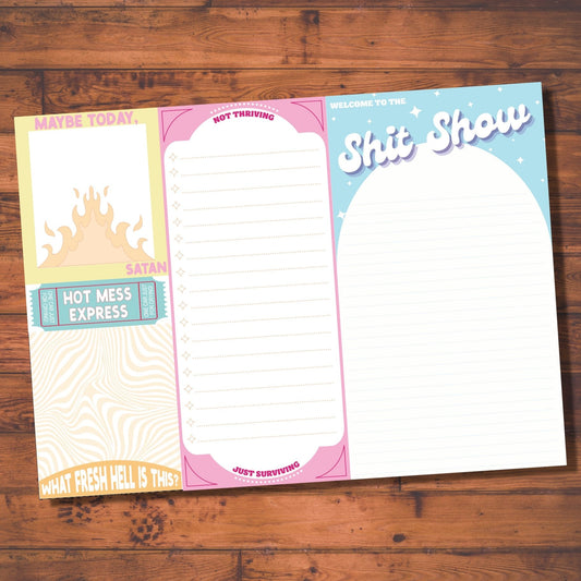 Welcome To The Shit Show Notepad Set | 5 Notepads in One Giftable Set