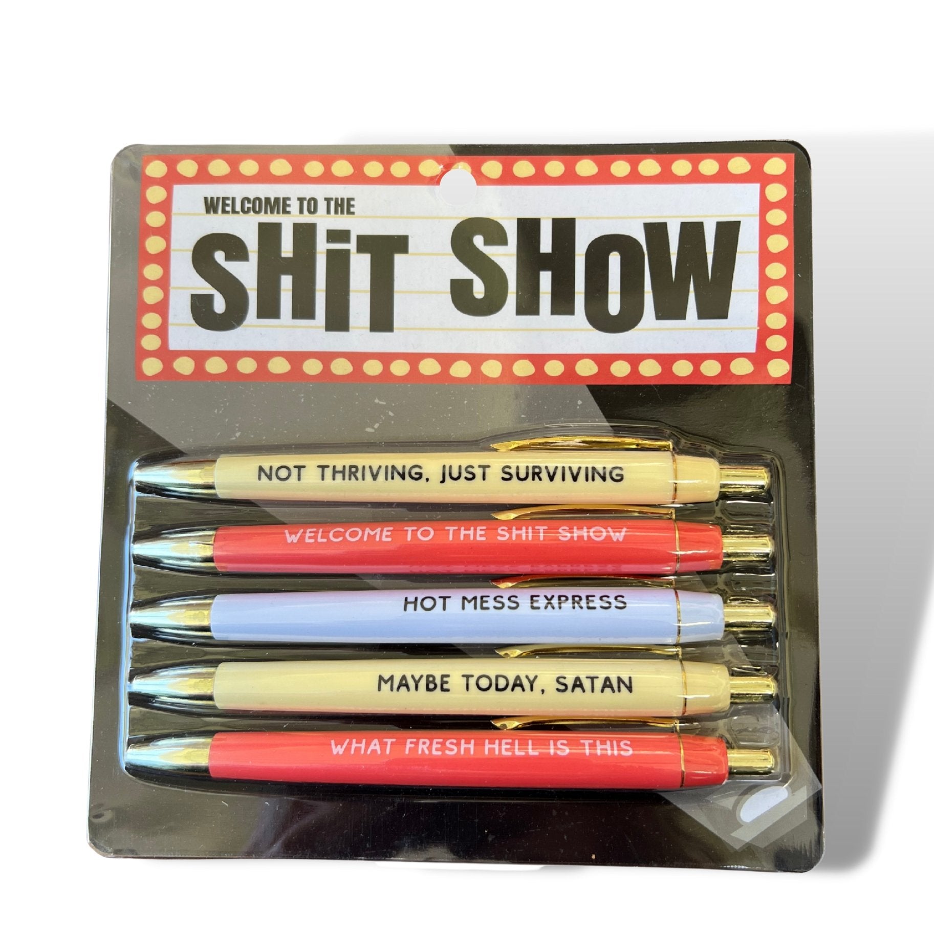 Welcome to The Shit Show Pen Set | Giftable Set of 5 Funny Pens