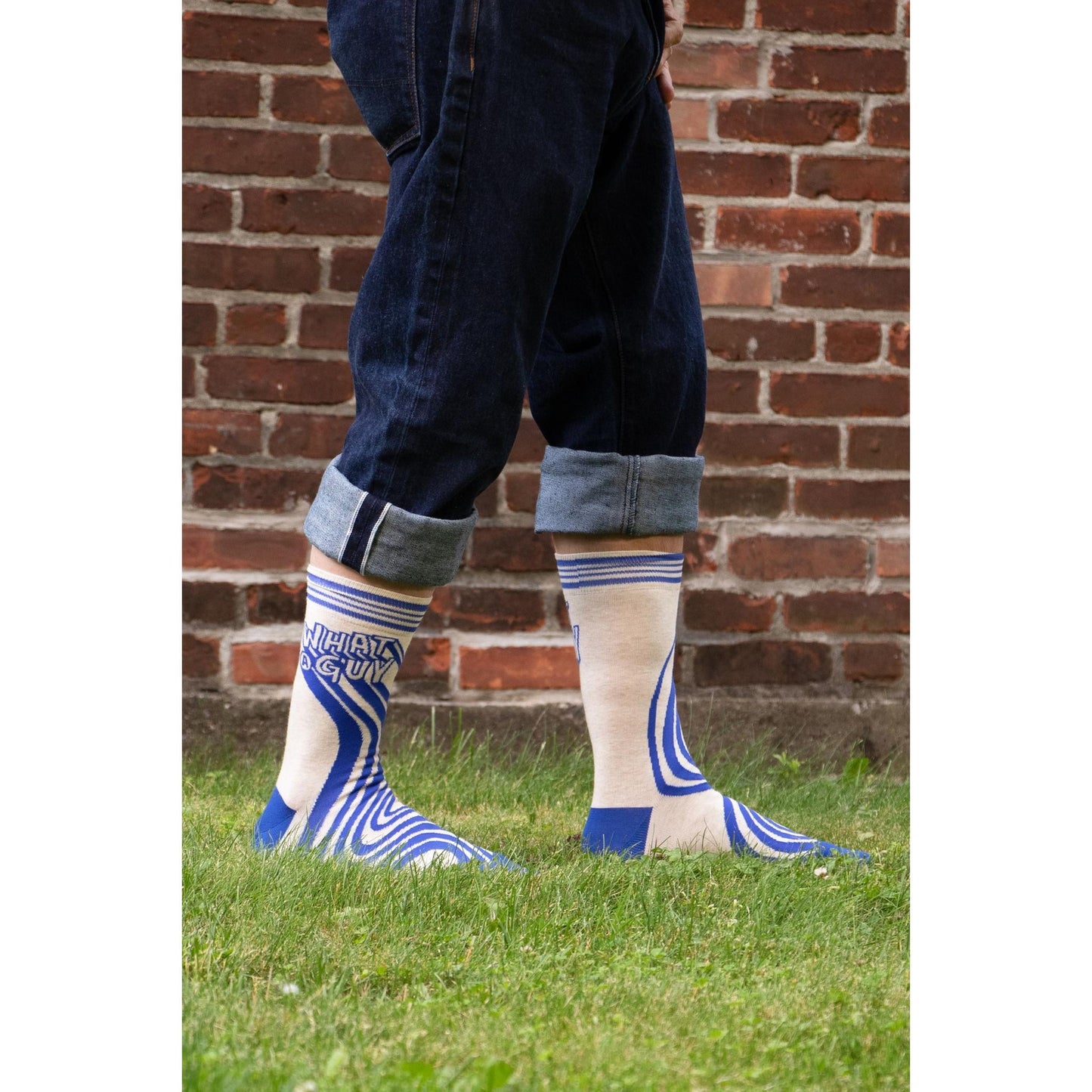 What A Guy Men's Crew Dress Socks