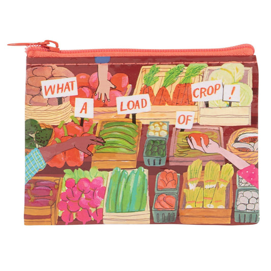 What A Load Of Crop Coin Purse | Recycled Material | 3"h x 4"w
