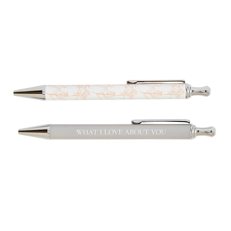 What I Love About You Pen Set of 2 | Giftable Pens in Box | Refillable