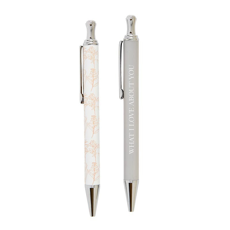 What I Love About You Pen Set of 2 | Giftable Pens in Box | Refillable