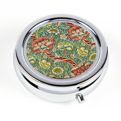 William Morris Wandle Floral Pill Box | Historical Art | Hand Decorated in the USA