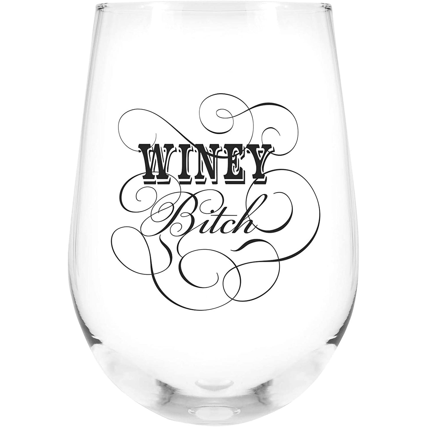 Winey Bitch Stemless Wine Glass | Set of 2