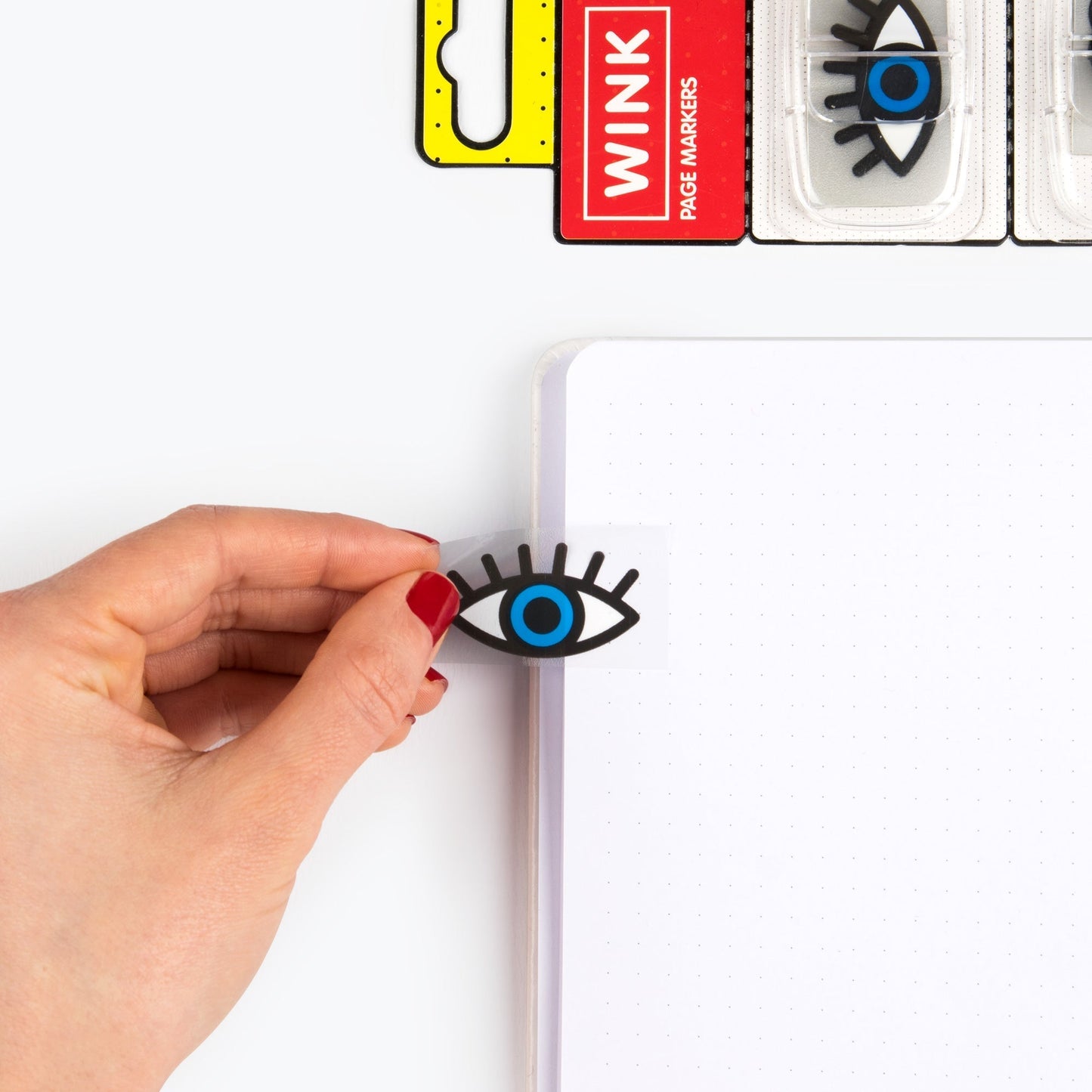 Wink Eye and Lip Pop Art Set | Tumbler, Notebook, Page Markers and Weekly Planner