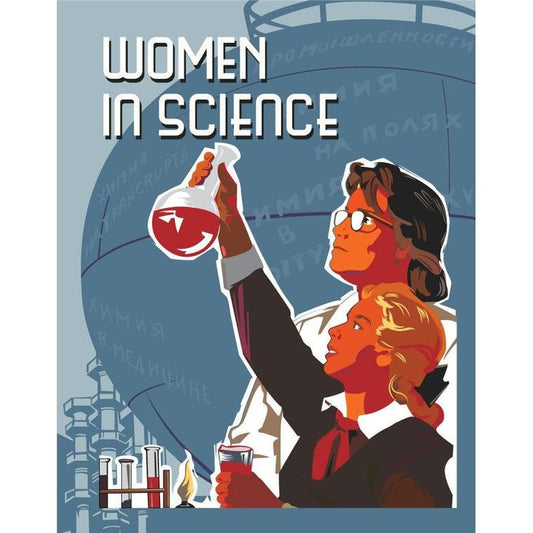 Women in Science 2.5" x 3.5" Vintage Art Magnet