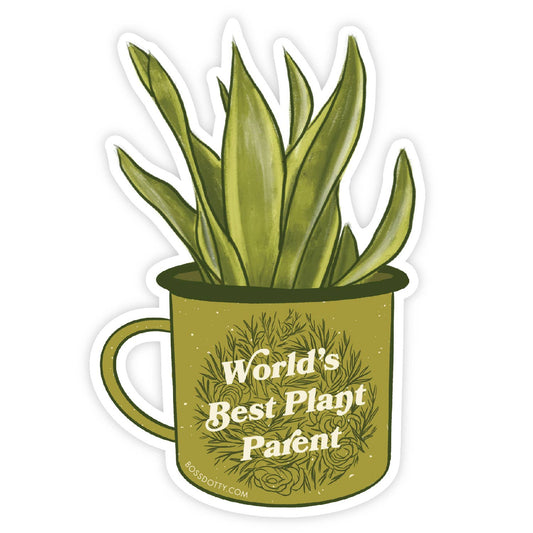 World's Best Plant Parent Vinyl Sticker