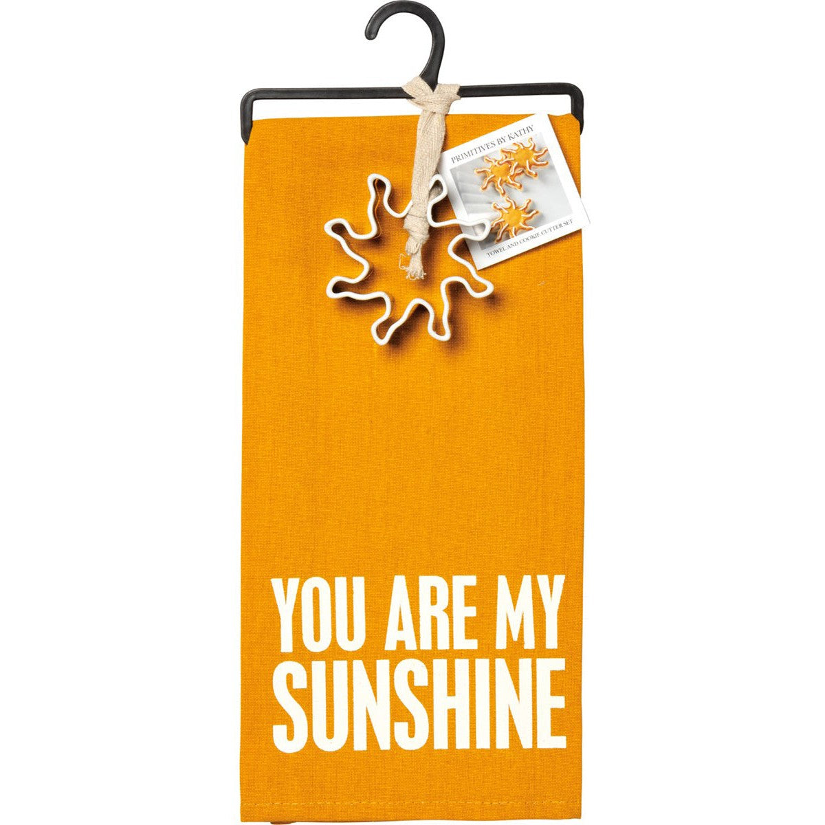 You Are My Sunshine Dish Towel And Sun Shaped Cookie Cutter Set