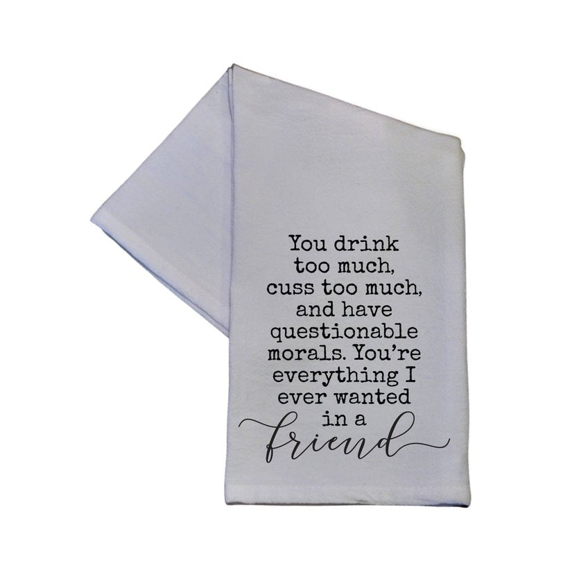 Kitchen towels with sayings deals on them